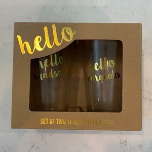 Hello Pint Set of 2